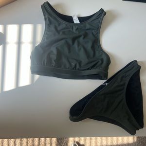 Green athleta swimsuit